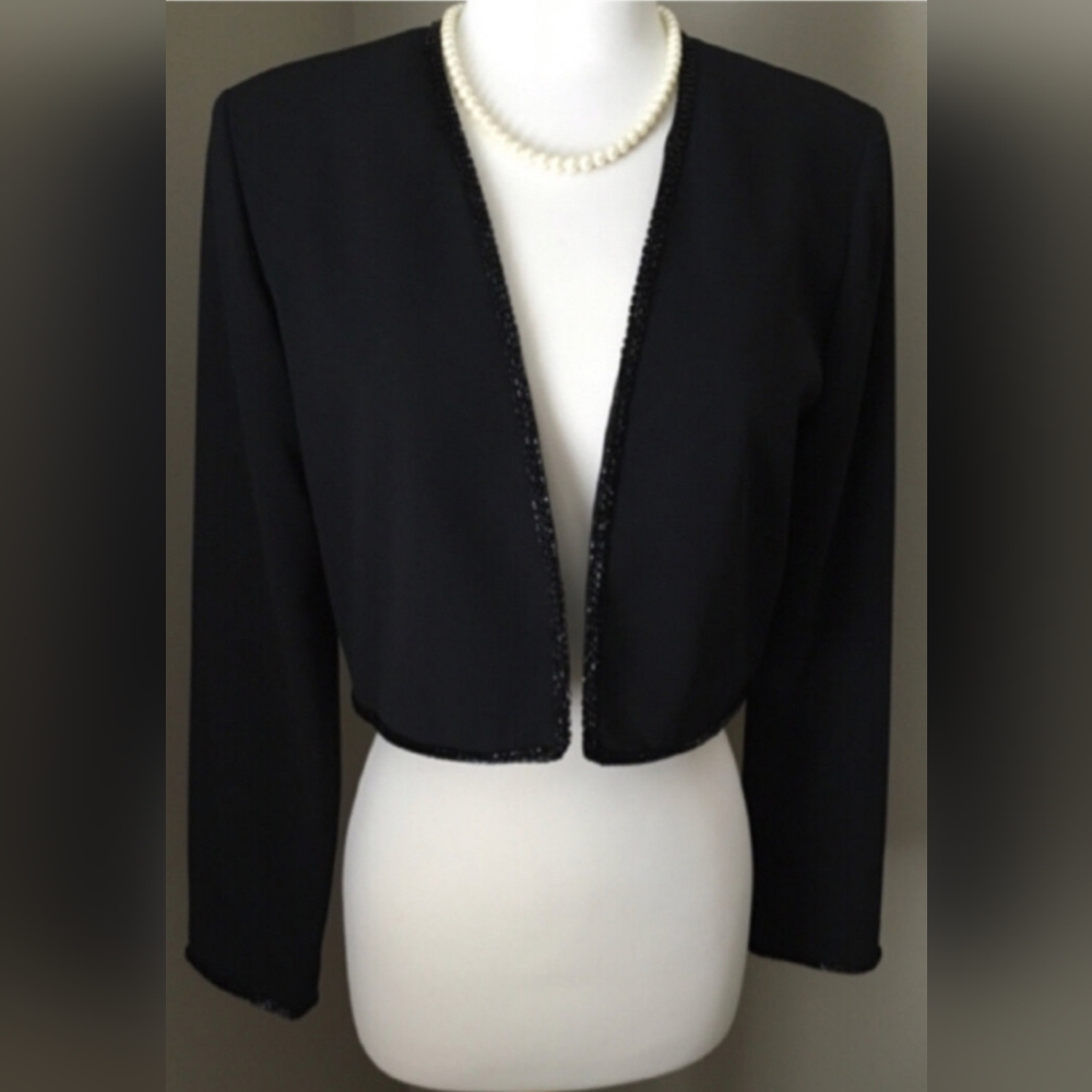 Laundry by Shelli Segal - black cropped blazer